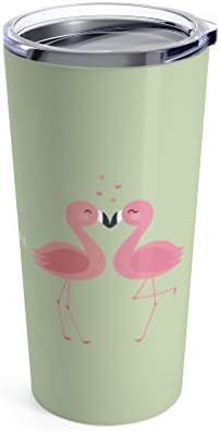 Flamingo Apinhado do Dia dos Namorados Resene Pixie Tumbler 20oz