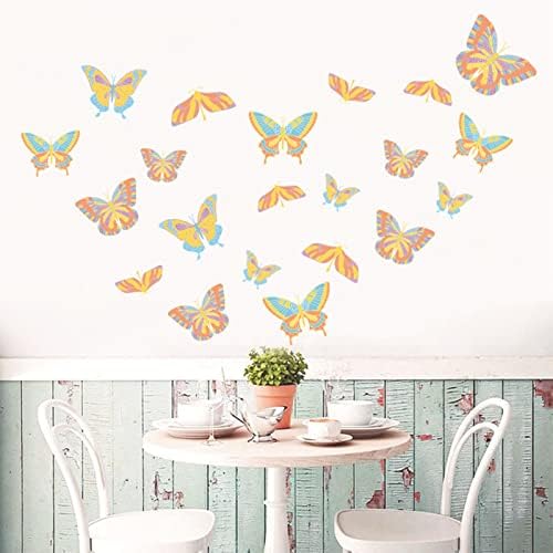 Mas mais para iniciantes mulheres definem diamante Butterfly vidro decoração de vidro decoração eletrostática adesiva autônoma