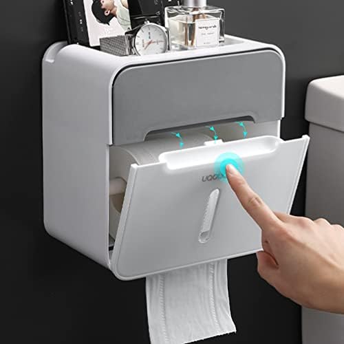 Towel de mão de canhão de mão dispensador de papel higiênico suporte de parede de suporte de parede caixa de papel higiênico dispensador