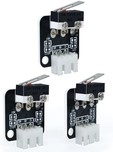 3PCS 3D Interruptor de limite da impressora Acessórios da impressora 3D, módulo de interruptor mecânico de pontas de extremidade