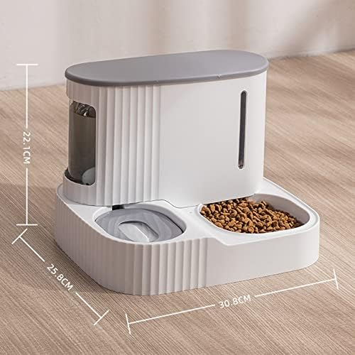 Caojh Pet Cat Food Bowl 3l Dog Automático Alimentador com alimentos seco Cato gato de água potável tigela de segurança