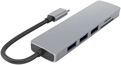 Hub Chysp tipo C para adaptador compatível com HDMI 4K 3 USB C Hub com TF Security Digital Reader Slot para MacBook Pro