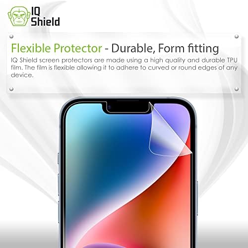 Protetor de tela Iqshield Compatível com Apple iPhone 14 / iPhone 13 Pro Anti-Bubble Clear Film
