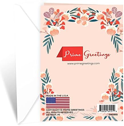 CARTÃO DA Mãe da Irmã, Prime Saudações, Made in America, cartões grossos e ecológicos com envelope premium 5in x 7,75in, embalado