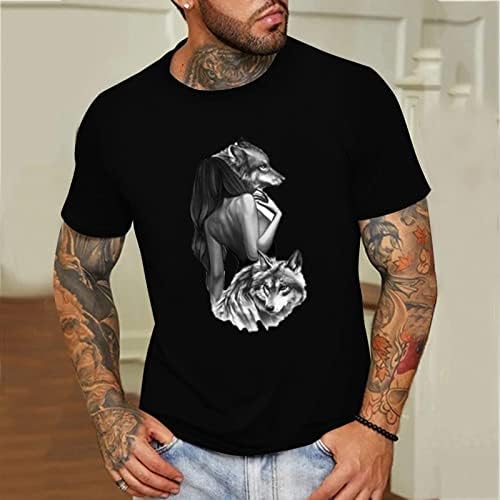 Camisetas de manga curta masculinas HDDK, 2022 Novo verão gráfico de impressão gráfica Camiseta casual Fashion Workout Tee Tops