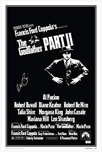 Al Pacino autografou o padrinho: Parte II 16x24 Poster de filme