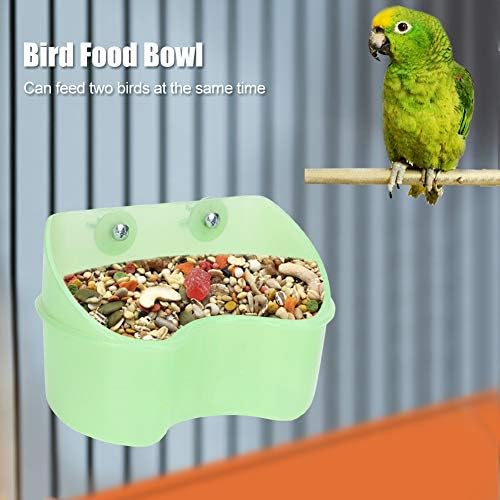 Elazaya verde papagaio de pássaro gaiola de pássaro pendurado copos de alimentador montanhoso alimentador de alimentação tigela de alimentos
