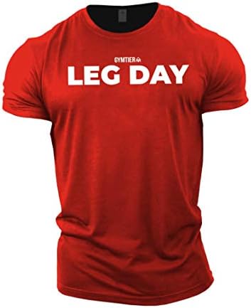 Camiseta da perna de ginftier - camiseta de musculação | Roupas de treinamento de camisetas de ginástica masculinas