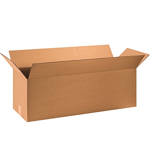 Caixa EUA 15 pacote de caixas de papelão longas onduladas, 40 L x 14 W x 14 H, Kraft, envio, embalagem e movimento