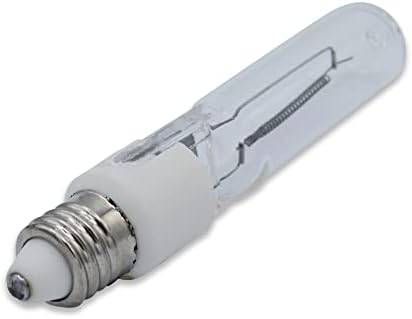 Substituição técnica de precisão para lâmpada/lâmpada 250t4q/cl -120v Lâmpada 250W 120V - T4 Bulbo com Mini Candelabra Base - Limpa - 1 pacote