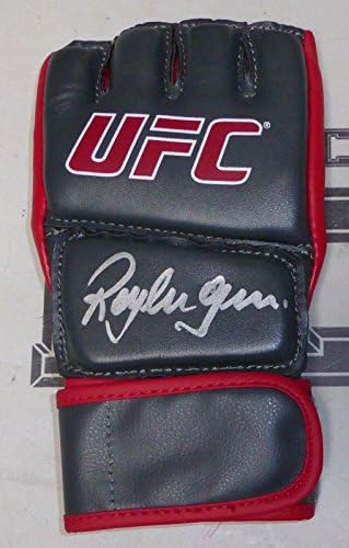 Royler Gracie assinou a luva ufc PSA/DNA CoA MMA Jiu -Jitsu Autograph Pride FC 2 8 - luvas UFC autografadas