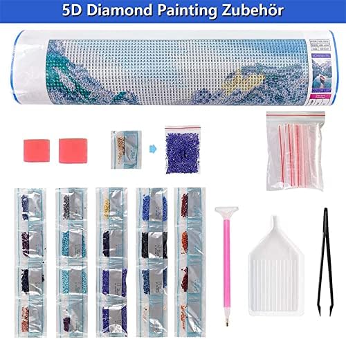 5D Kits de pintura de diamante, arte de diamante para adultos para crianças iniciantes, DIY Round/Square Drill Full
