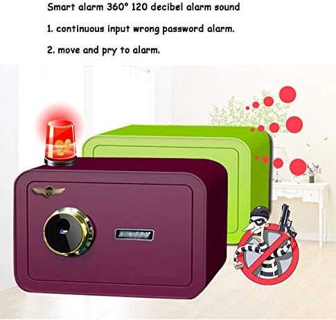 Segurança cofres em casa Mini segura, placa de aço sólido de 5 mm de espessura, caixa segura anti-roubo, caixa de dinheiro,