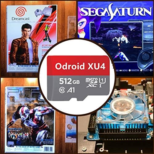 Arcadora ODROID XU4 512GB ORA V1.65 3D Estação de emulação de retropolim Boxart de mais de 20.000 jogos plug de kit completo e reproduzir sega saturn Naomi e mais