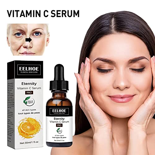 Eternidade de vitamina C soro, soro de vitamina C para o rosto, soro antienvelhecimento sem enrugados, soro de vitamina