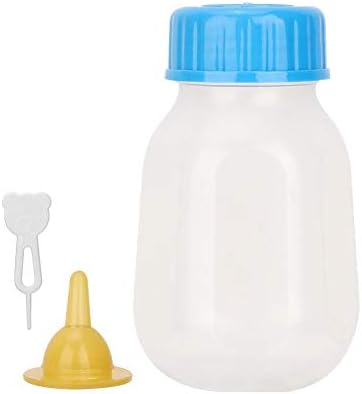 120 ml garrafa de enfermagem de animais de estimação portátil silicone transparente durável mamilo de substituição de garrafa para gato de cachorro para animais de estimação