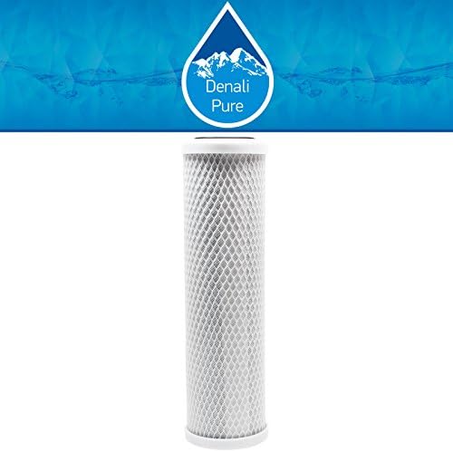 Substituição de 2 pacote para compatível com OmniFilter CBF1 Filtro de bloco de carbono ativado - filtro universal de 10 polegadas compatível com OmniFilter Undersink Water Filter - Modelo CBF1 - Marca Pure Denali