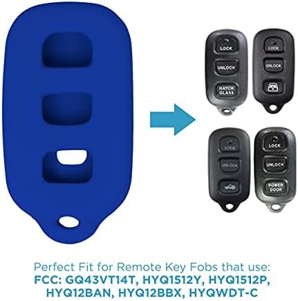 Substituição de keyless2go para novos casos de proteção à tampa de silicone para fobs -chave remotos com FCC GQ43VT14T HYQ12BBBX
