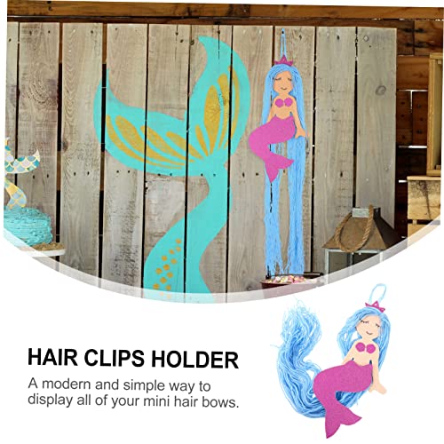 Besportble Tassel Mermaid Roupas Organizador da prateleira Infantil Bandas de cabeceira Organizador de cabelos Ornamento Ornamento