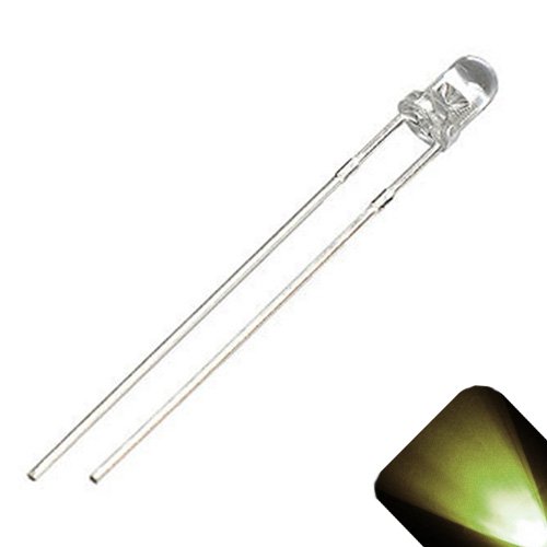 LED branco redondo de 3 mm