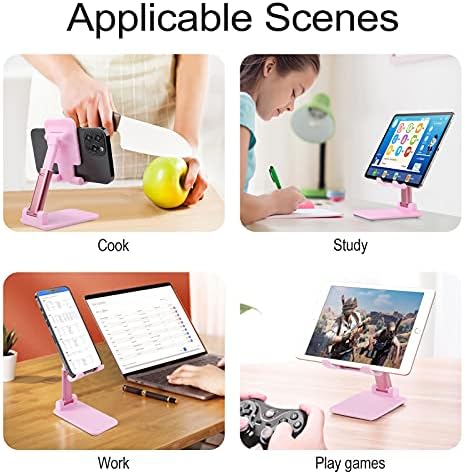 Sunset Stand para celular ajustável Stand dobrável Tablets portáteis para Office Travel Farmhouse estilo rosa
