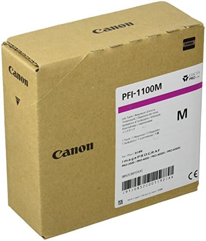Canon PFI-1100 Ink Cinza padrão Capacidade 160 ml de pacote de 1 IPF Pro2000/4000/4000s/6000s