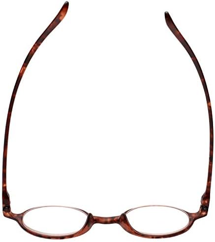 Calabria 721 Flexie Round Reading Glasses Men/Women Bendable One Power Readers Flexível Durável TR-90 Frame