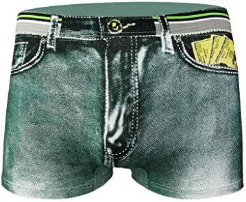 BMISEGM Mens boxers cuecas de roupas íntimas de moda masculina calça de bolso de bolso de bolso sexy