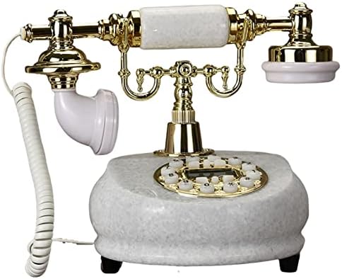 Telefone retrô American Wired Rotary Dial Telefone Sala de estar da sala de estar Phone Classic Desk Home Libele