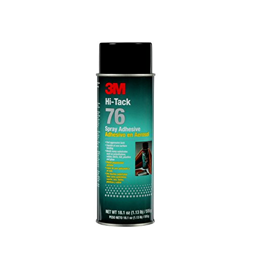 3m Hi-Tack 76 Spray adesivo, claro, 18,1 onças