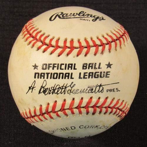 Howard Johnson assinou o Autograph Autograph Rawlings Baseball B93 - Bolalls autografados