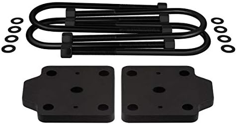 Suspensões supremas-kit de flip-bolt em U para 1994-2001 Dodge Ram 1500/2500/3500 Kit de placa de ataque de brilho U com serviço pesado 5/8 U-Bolts-para aplicações levantadas