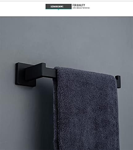 N/A Acessórios de hardware de banheiro Conjunto de banheiro Robô preto gancho da barra de barra de barra de barra de barra de barra de lençóis de barra de lençóis
