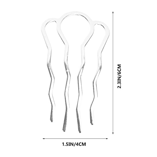 Lalafina 6pcs lateral de cabelo Combs Metal Hair pente Clip