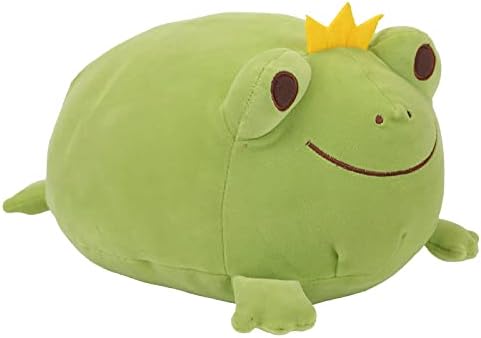 Cazoyee Cute Frog Plelight Pillow, Bichu de pelúcia super macia, Plushie Kawaii Birthday Frog Presente para crianças
