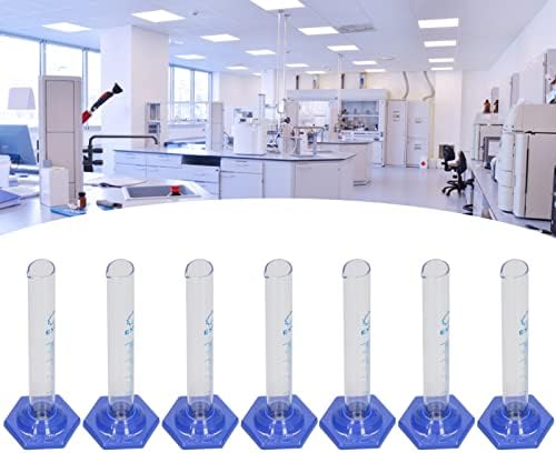 Sete PCs Experimento de medição de cilindro Borossilicate Glass Gradued Cylinder Laboratory Utensils