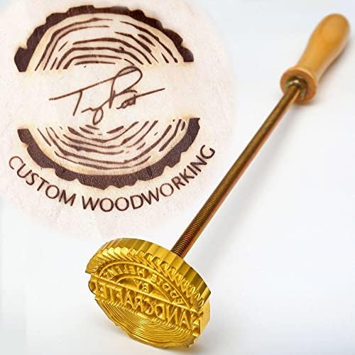 Zoecraftsupply Logipo personalizado Branding de madeira Ferro, selo de ferro da marca de couro durável, Marelo de Brandagem Personal