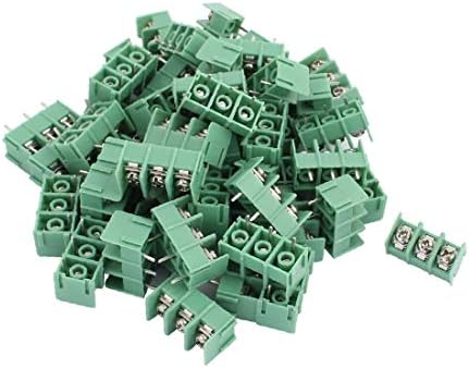 X-Dree 50pcs KF7.62 AC300V 3P 7.62mm Tipo de píce de pCb Bloco Terminal Blocks Azul (50pcs KF7.62 AC300-V 3p 7,62mm Connettor Tipo Pitch Fence Connettore Blu