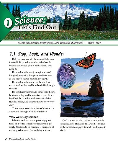 Entendendo o mundo de Deus - Abeka 4ª série 4 Livro de texto para estudantes de ciências