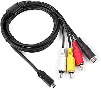 Parthcksi 5ft AV A/V TV Video Audio Cable cabo para Handycam DCR-SX45/V/E/L SX45/E/R