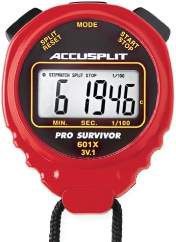 Accusplit Pro Survivor - A601X Stopwatch, relógio, exibição extra grande