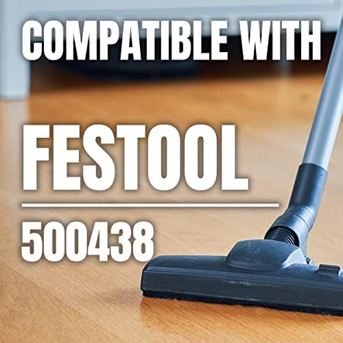 Powertec 75059-P2 Sacos de filtro de lã para o Festool 500438 se encaixa em Sys, 10 PK