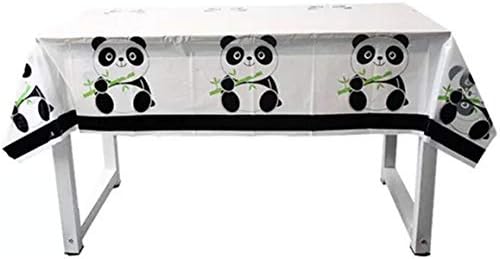 Decorações de aniversário de toalha de mesa de bebê panda - Tabelas de mesa de plástico para bebês - 70.8 x 42,5