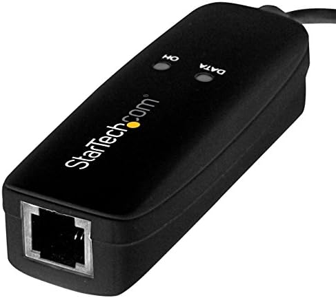 Startech.com Modem Fax USB 2.0 - 56K Hardware Externo Dial Up V.92 Modem/dongle/Adaptador - Modem de Fax de Computador/Laptop