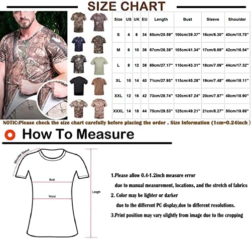 Camisas masculinas Rtrde roupas de treinamento militar e respirável de treinamento de camuflagem de camiseta de manga curta de