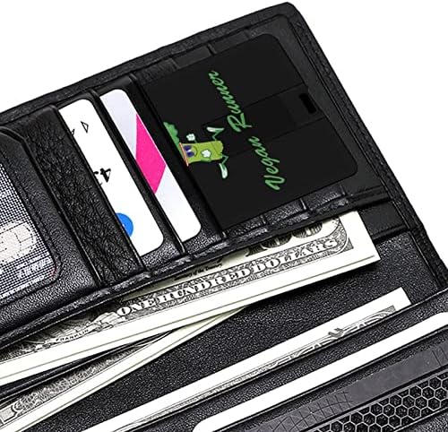 Runner vegano engraçado USB Memory Stick Business Flash-Drives Cartão de crédito Cartão bancário da forma de cartão bancário