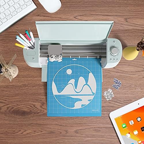 Realike 12x12 Lightgrip Cutting tapete para criador de Cricut 3/fabricante/explorar 3/ar 2/ar/um, adesivo em grades não deslizamento