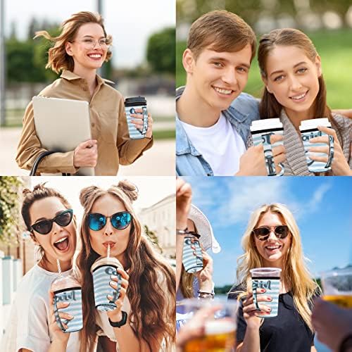 Âncora Ocean Captail Sleeve de café gelado reutilizável com manga de neoprene para refrigerante, café com leite,