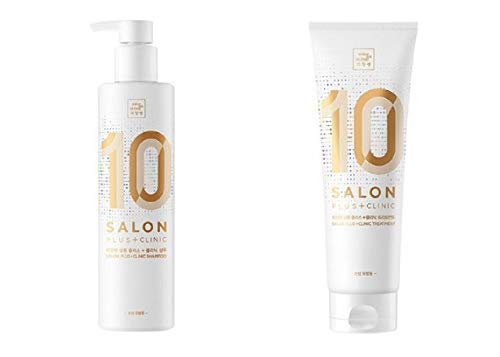 Mise en Scene Salon Plus + Clinic 10 Shampoo de cabelo 500ml / 17,6 fl oz + Tratamento 250ml / 8,8 fl oz 2p