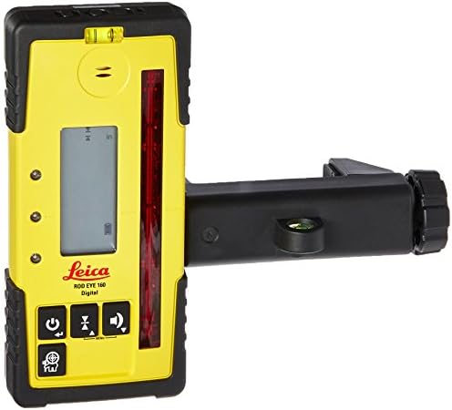 Leica re 160 Rugby Rugby Receptor de laser rotativo digital, amarelo